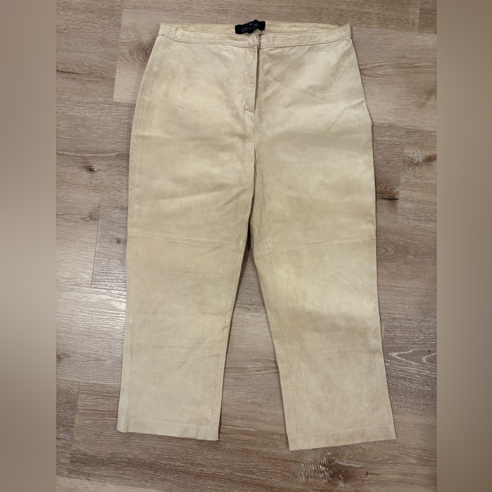 NAF NAF Beige Leather Apparel
